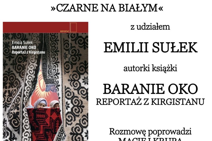 Spotkanie z cyklu „Czarne na białym” 01.10.2026, wstęp wolny. Zapraszamy!